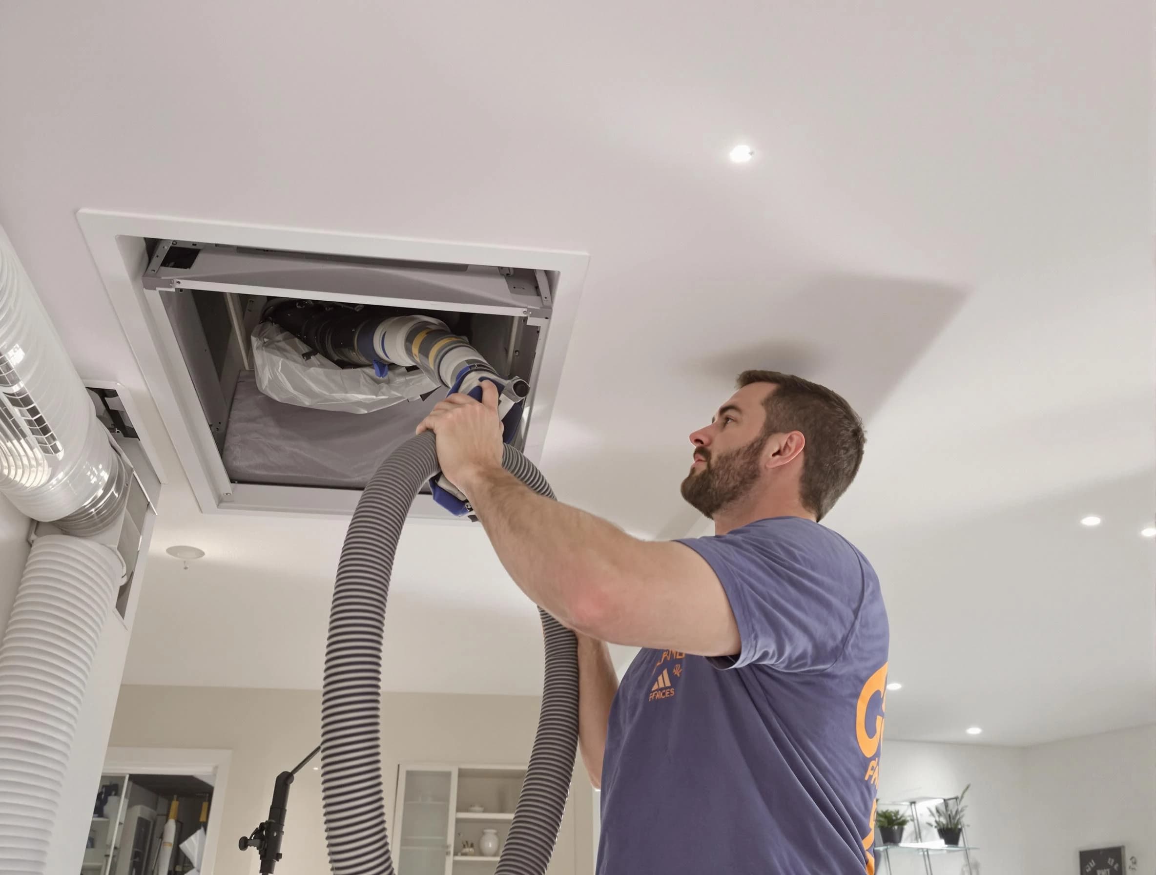 Precision indoor duct cleaning by Hampton Air Duct Cleaning in Hampton