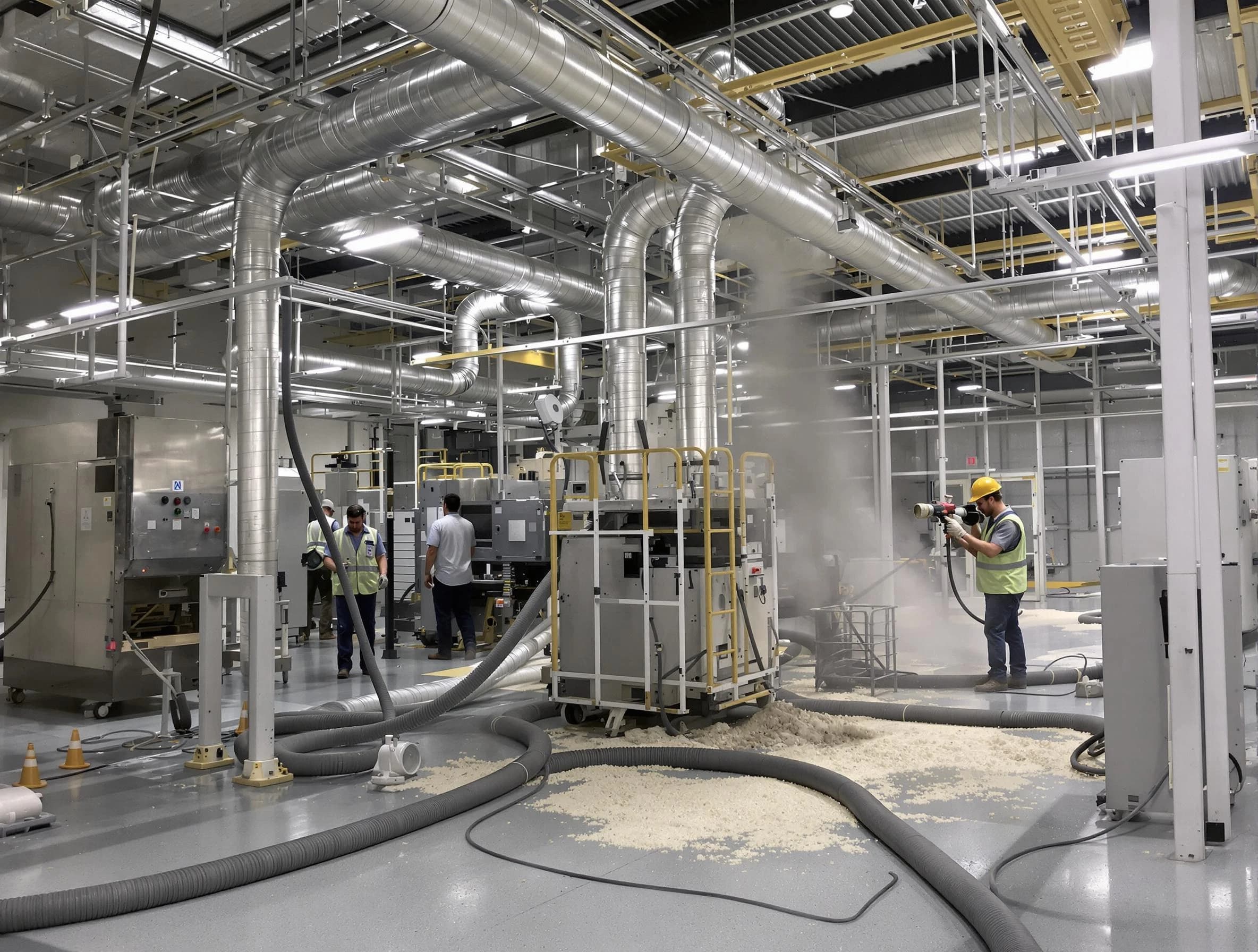 Heavy-duty industrial duct cleaning by Hampton Air Duct Cleaning in Hampton