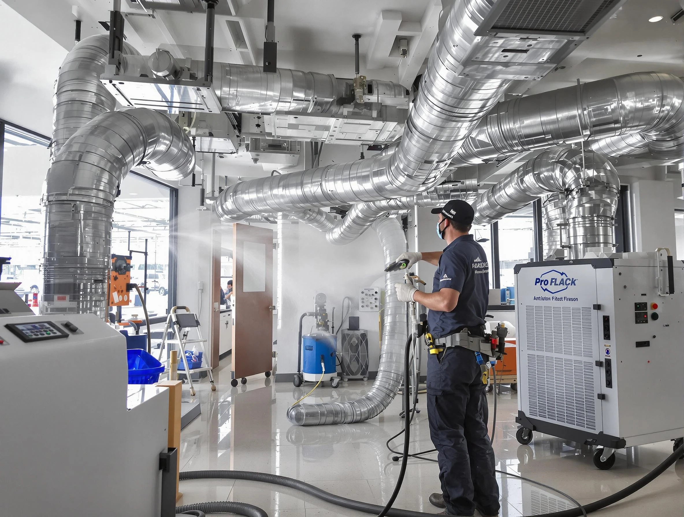 Negative Pressure Air Duct Cleaning in Hampton