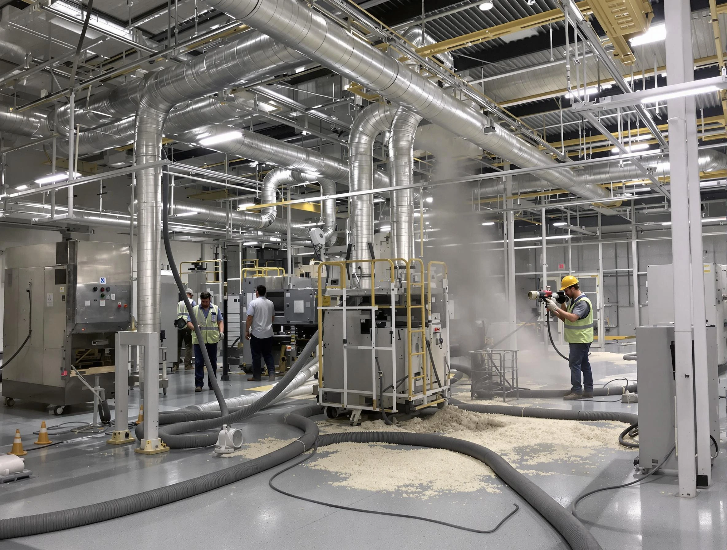 Heavy-duty industrial duct cleaning by Hampton Air Duct Cleaning in Hampton